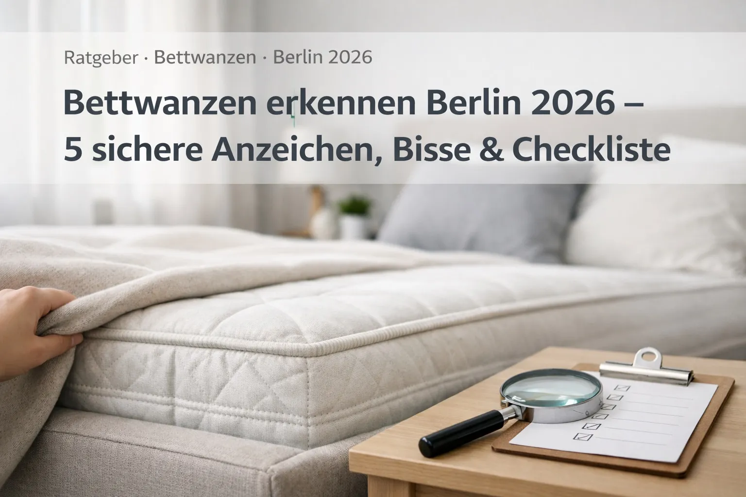 Bettwanzen erkennen Berlin