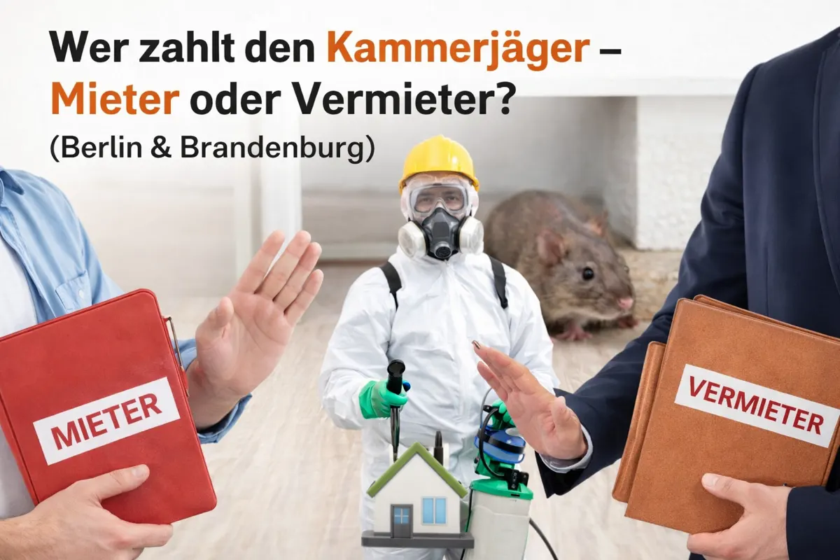 Wer zahlt den Kammerjäger – Mieter oder Vermieter? Berlin & Brandenburg
